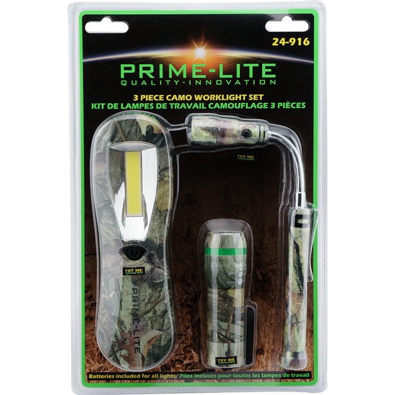 3 Piece Camo Worklight Set - Multiple