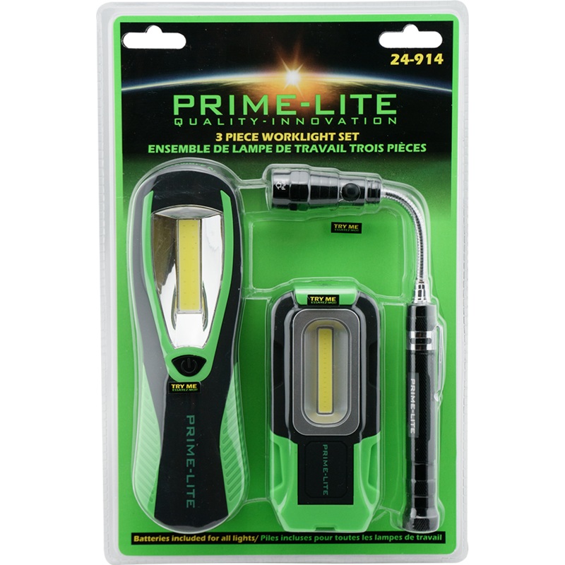 3 Piece Multi-Purpose Worklight Set - Multiple PRI-24-914