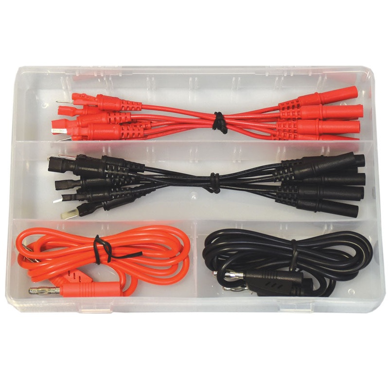16 Pc. Spade Terminal Test Kit 7 sizes of flat/spade connector terminals ES-1351