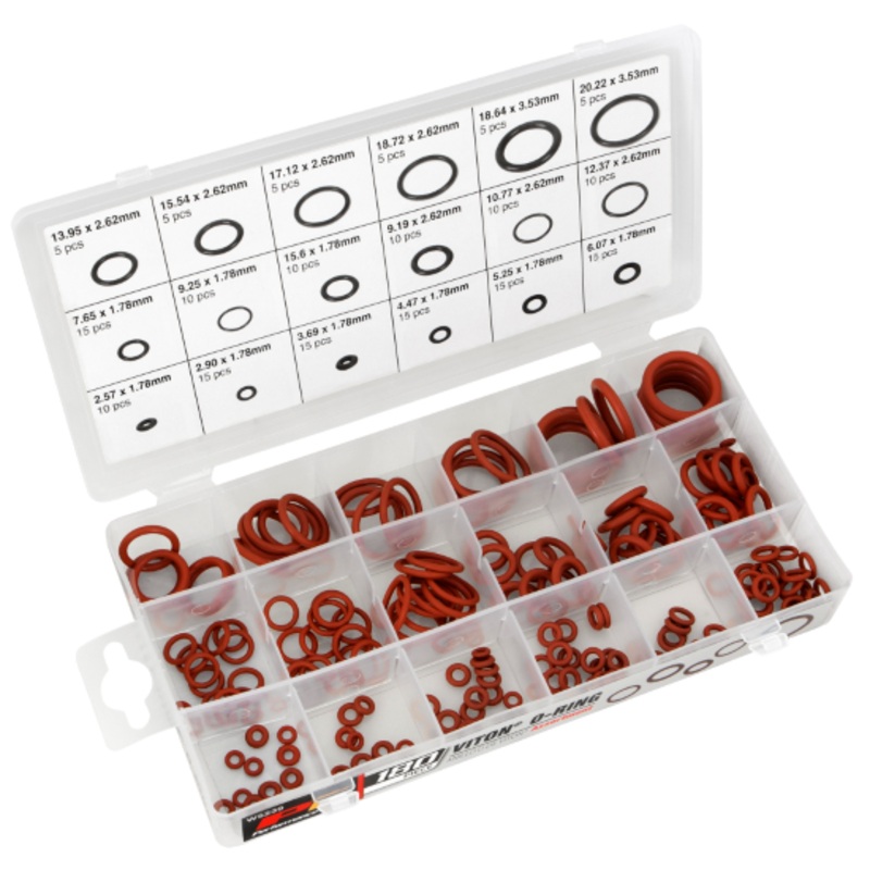 180 Pc Viton O-Ring Assortment PER-W5239