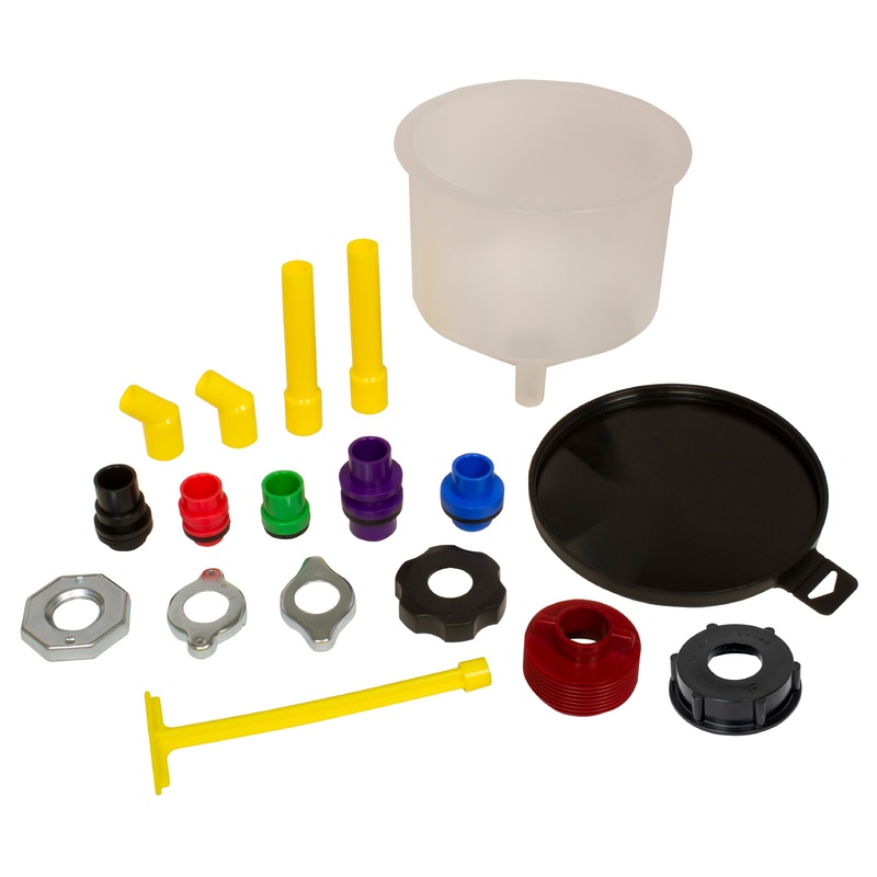 SPILL-FREE FUNNEL, 18 PIECE