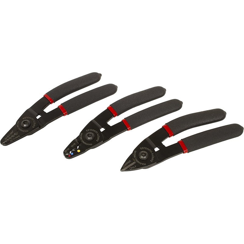 3 PIECE MINI STRIPPER/CUTTER/CRIMP PLIER LIS-68700