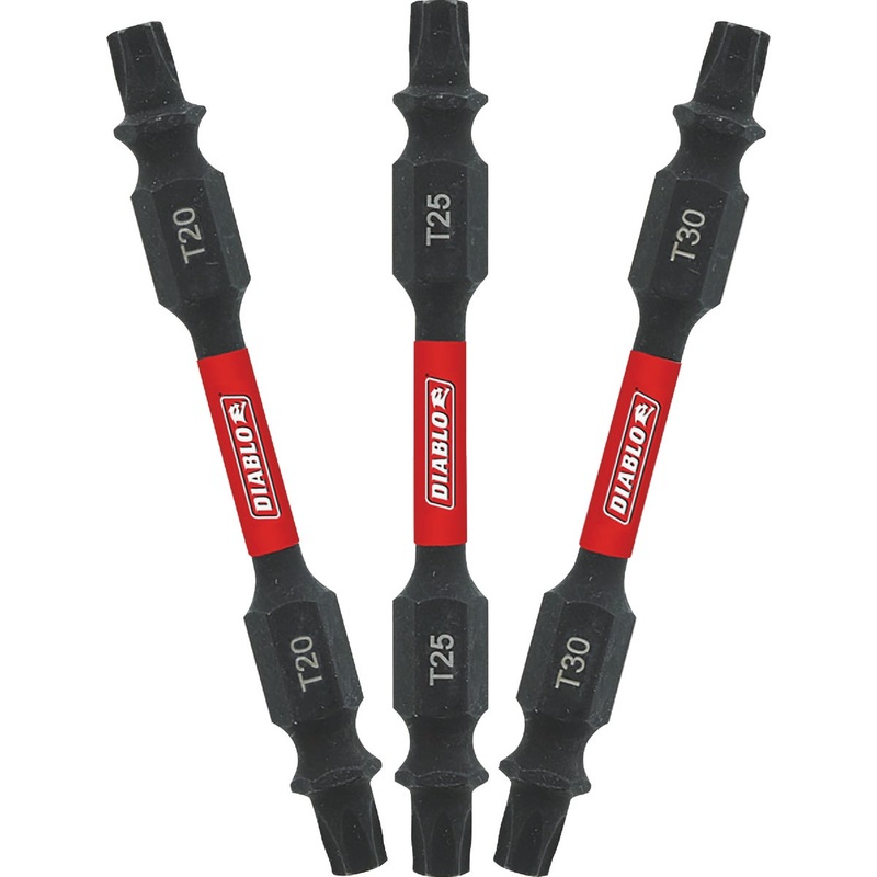 Diablo 2-1/2 In. Double-Ended TORX Screwdriver Bit Set, Bulk
