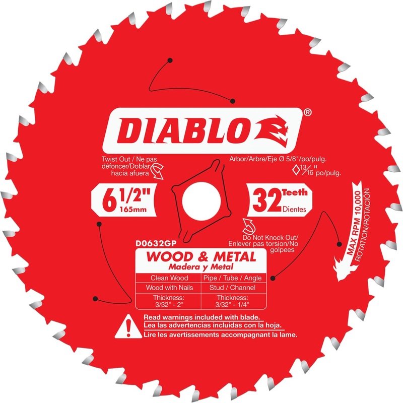 Diablo 6-1/2 In. 32-Tooth Circular Saw Blade