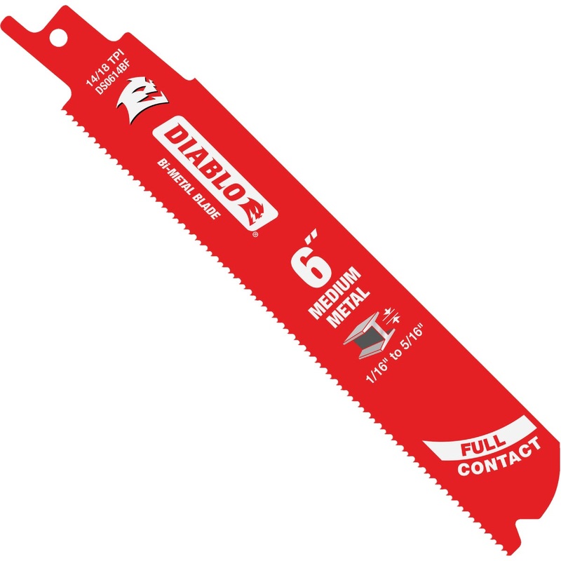 Diablo  6 In. 14/18 TPI Bi-Metal Medium Metal Reciprocating Saw Blade (2-Pack)
