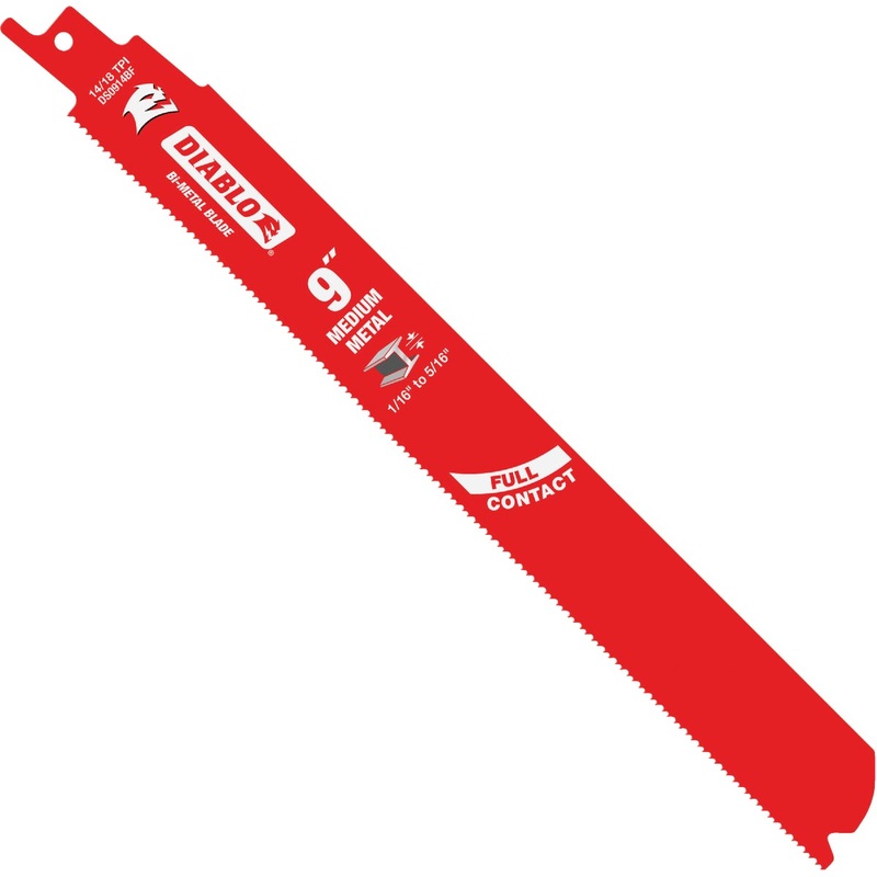 Diablo 9 In. 14/18 TPI Bi-Metal Medium Metal Reciprocating Saw Blade (2-Pack)