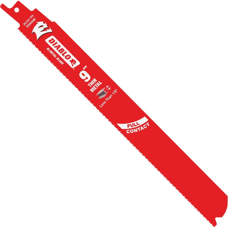 Diablo  9 In. 20/24 TPI Bi-Metal Thin Metal Reciprocating Saw Blade (2-Pack)