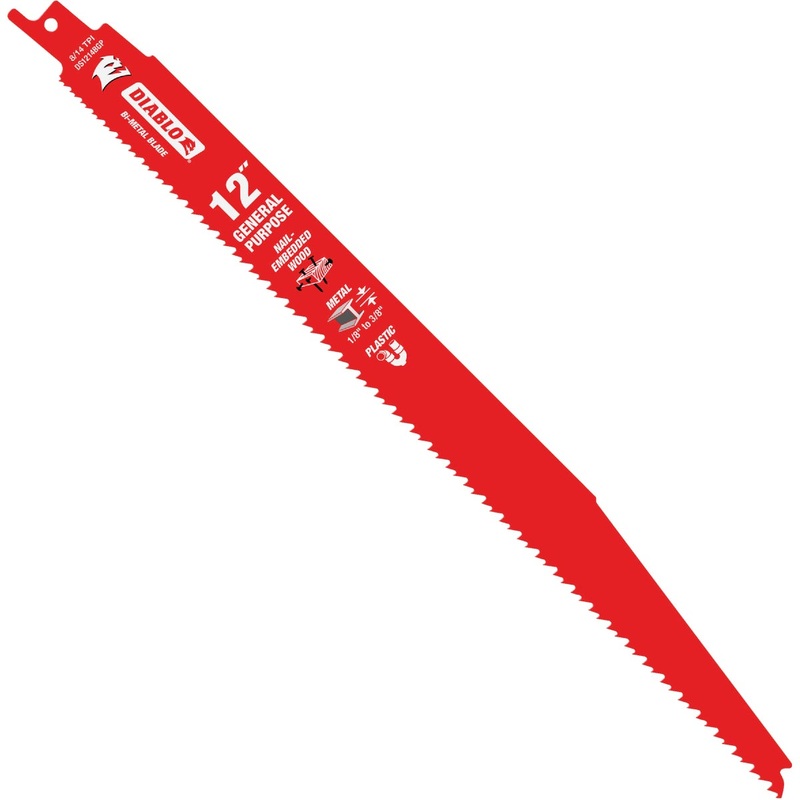 Diablo Demo Demon 12 In. 8/14 TPI Bi-Metal General Purpose Reciprocating Saw Blade (2-Pack)