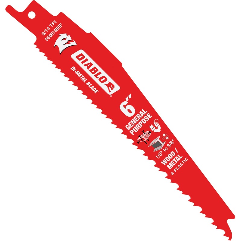 Diablo Demo Demon 6 In. 8/14 TPI Bi-Metal Reciprocating Saw Blade (2-Pack)