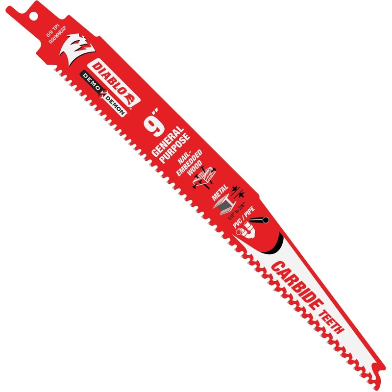 Diablo Demo Demon 9 In. 6/9 TPI Carbide Reciprocating Saw Blade