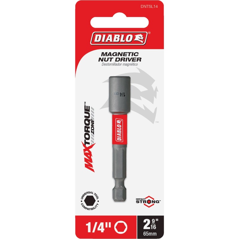 Diablo 1/4 In. x 2-9/16 In. Magnetic Impact Nutdriver