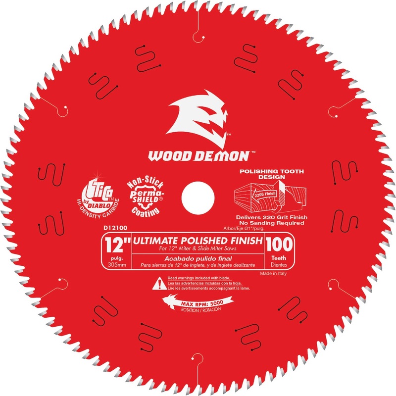 Diablo 12 In. 100-Tooth Ultimate Polish Finish Circular Saw Blade