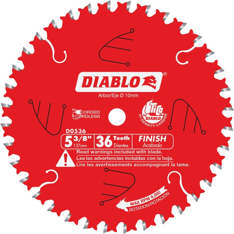 Diablo 5-3/8 In. 36-Tooth Finish Circular Saw Blade