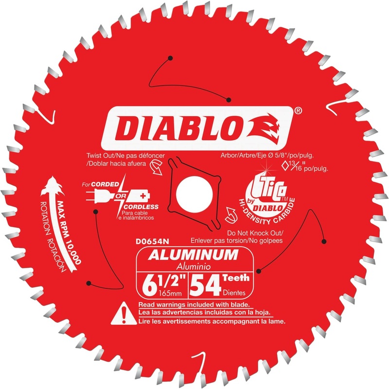 Diablo 6-1/2 In. 54-Tooth Aluminum Circular Saw Blade (2-Pack)