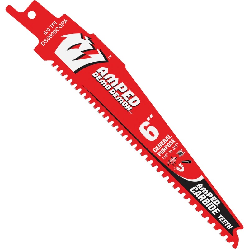 Diablo Demo Demon 6 In. Amped Carbide General Purpose Recirocating Saw Blade