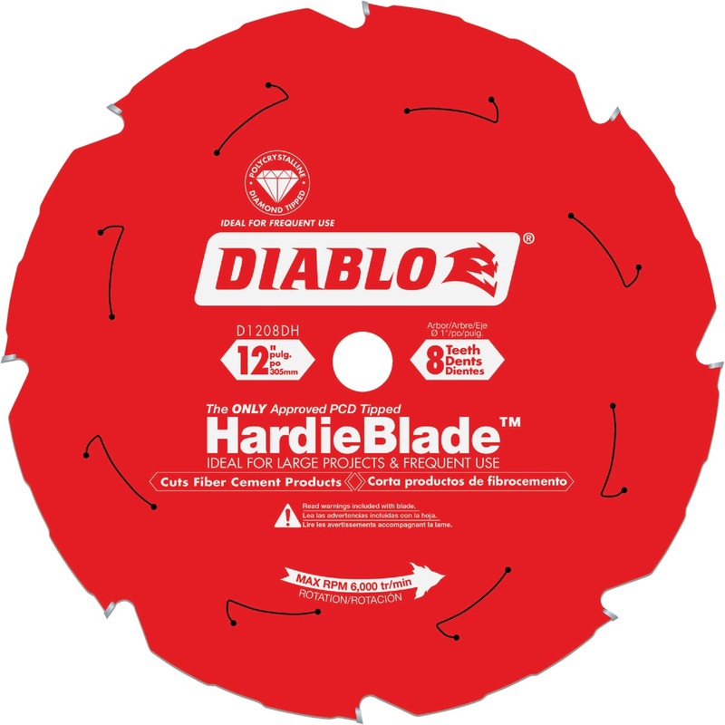 Diablo HardieBlade 12 In. 8-Tooth PCD Fiber Cement Circular Saw Blade