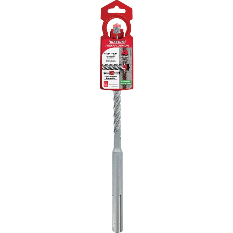 Diablo Rebar Demon 1/2 In. x 13 In. SDS-Max Full Carbide Rotary Hammer Drill Bit