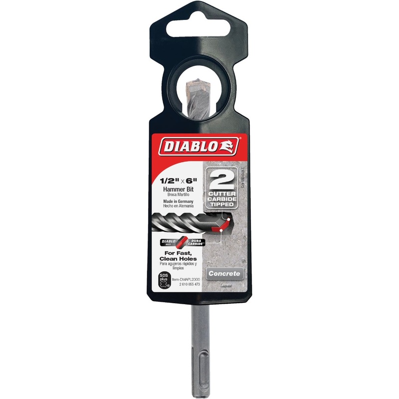 Diablo SDS-Plus 1/2 In. x 6 In. Carbide-Tipped Rotary Hammer Drill Bit