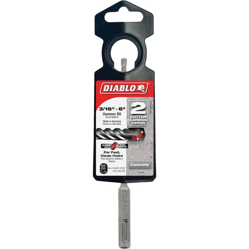 Diablo SDS-Plus 3/16 In. x 6 In. Carbide-Tipped Rotary Hammer Drill Bit