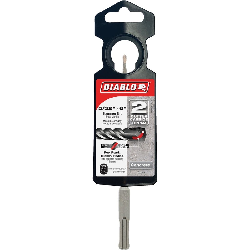 Diablo SDS-Plus 5/32 In. x 6 In. Carbide-Tipped Rotary Hammer Drill Bit