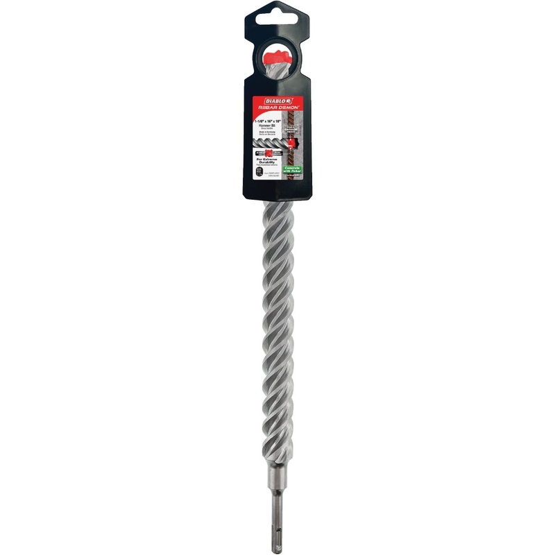 Diablo Rebar Demon 1-1/8 In. x 18 In. SDS-Plus Full Carbide Rotary Hammer Drill Bit