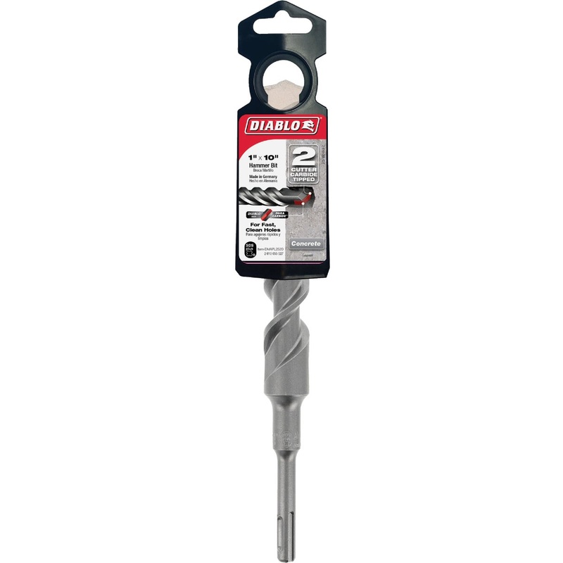 Diablo SDS-Plus 1 In. x 10 In. Carbide-Tipped Rotary Hammer Drill Bit