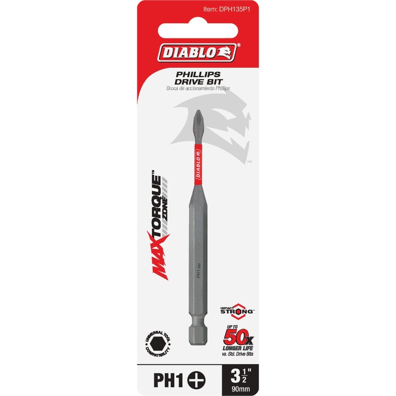 Diablo #2 Phillips 3-1/2 In. Power Impact Screwdriver Bit