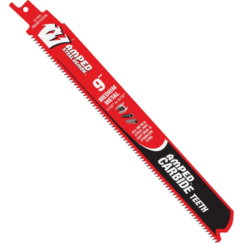 Diablo Steel Demon 9 In. Medium (1/16 in. - 5/16 in.) Metal Reciprocating Saw Blade (3-Pack)