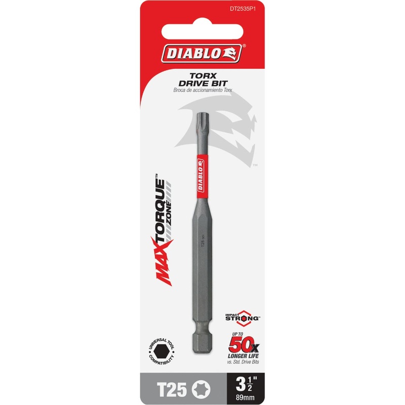 Diablo T25 TORX 3-1/2 In. Power Impact Screwdriver Bit