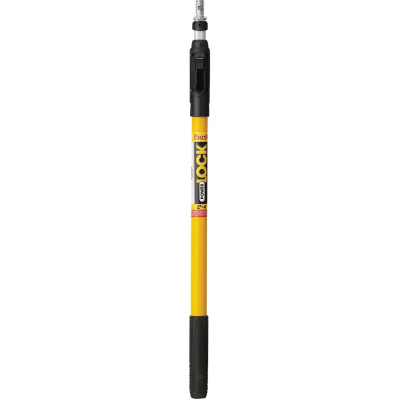 Purdy Power Lock Pole+ 2 to 4 Ft. Aluminum/Fiberglass Extension Pole