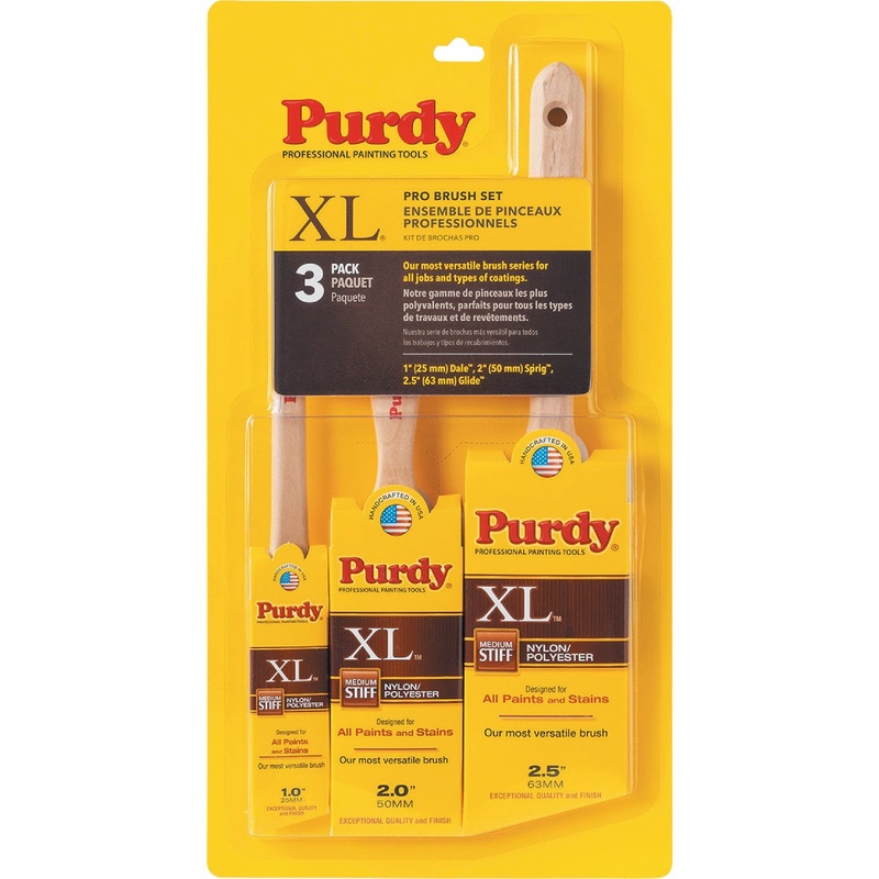 Purdy XL Pro Paint Brush Set (3-Pack)