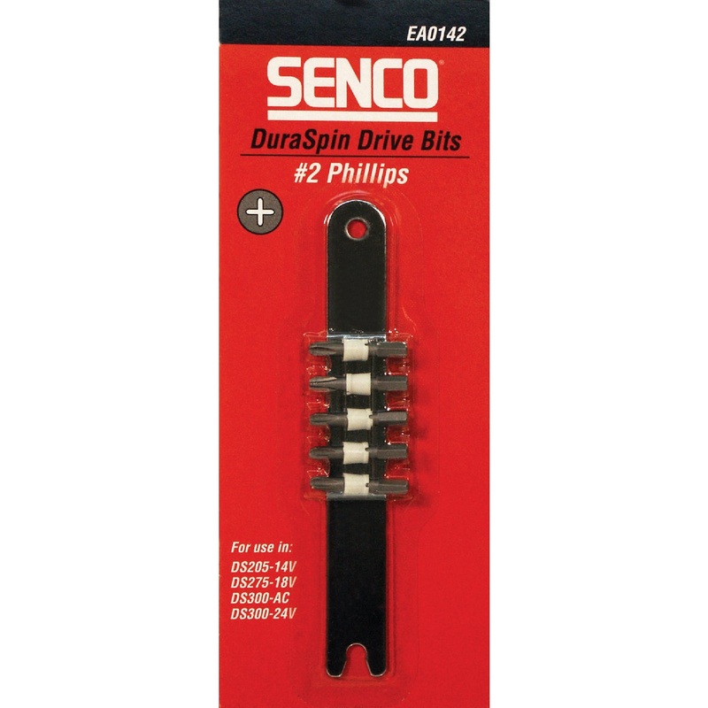 Senco DuraSpin #2 Phillips, DS205-14V, DS275-18V, DS300-AC, DS300-24V Replacement Insert Screwdriver Bit (5-Pack)