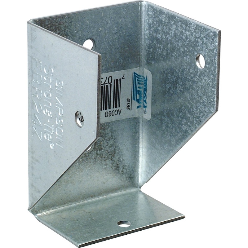 Simpson Strong-Tie 2 In. x 4 In. Z-Max 18 Ga. Fence Bracket