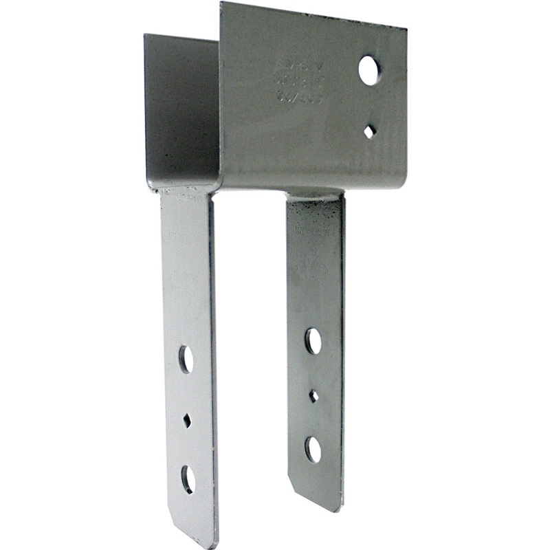Simpson Strong-Tie 4 In. x 4 In. 7 ga Gray Paint End Column Cap