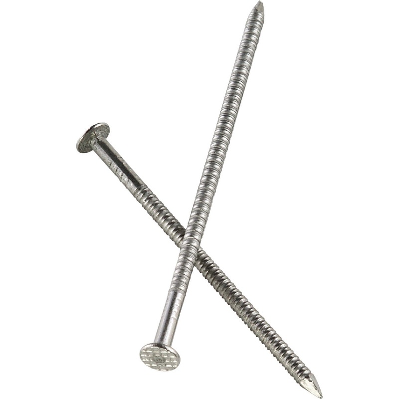 Simpson Strong-Tie 8d x 2-1/2 In. Stainless Steel Flat Checkered Siding Nails (980 Ct., 5 Lb.)