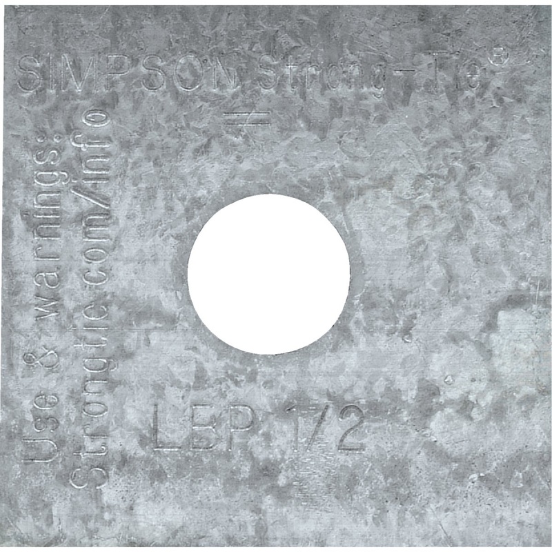 Simpson Strong-Tie 1/2 in. x 2 in. x 9/64 in. Steel Z-Max Bearing Plate
