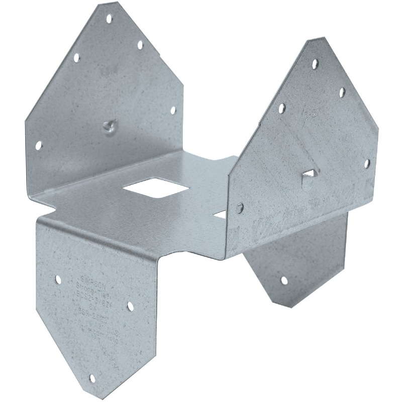 Simpson Strong-Tie 18 ga Z-Max BCS Post Cap & Base, 3x Beam/6x Post