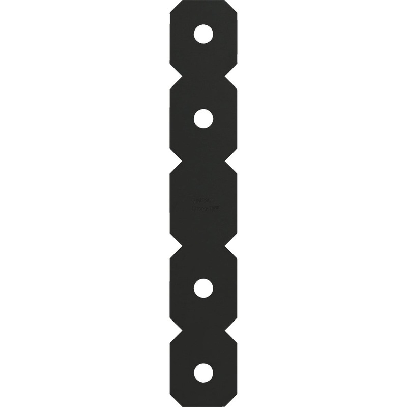Simpson Strong-Tie 2 In. x 12 In. Black 12 Gauge Ornamental Strap