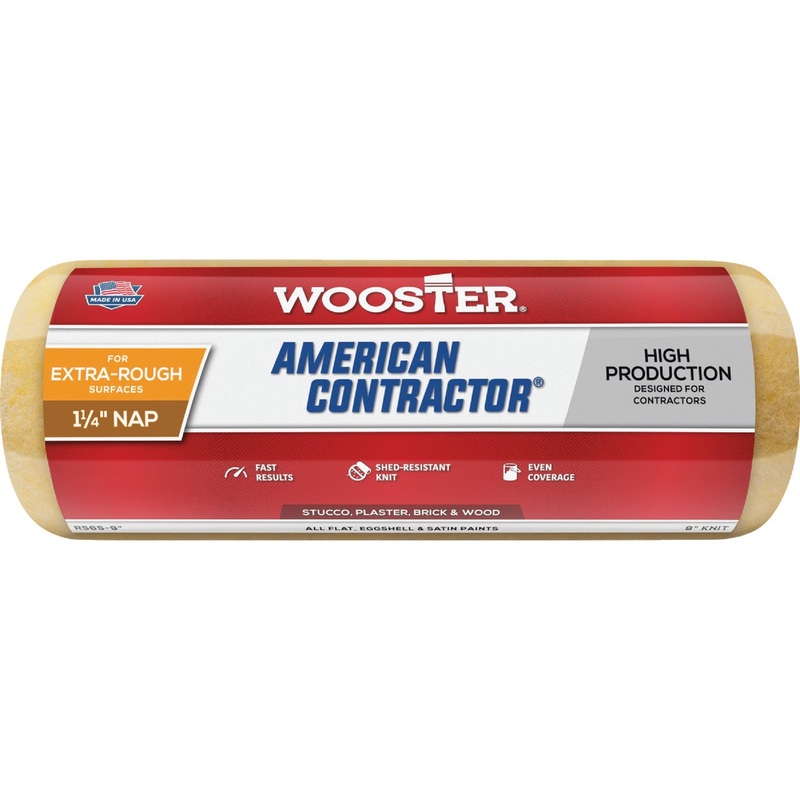 Wooster American Contractor 9 In. x 1-1/4 In. Knit Fabric Roller Cover