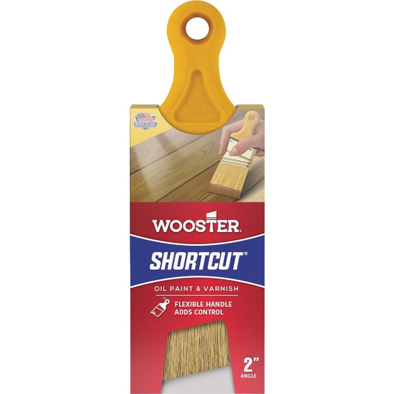 Wooster Shortcut 2 In. White Bristle Angle Sash Brush