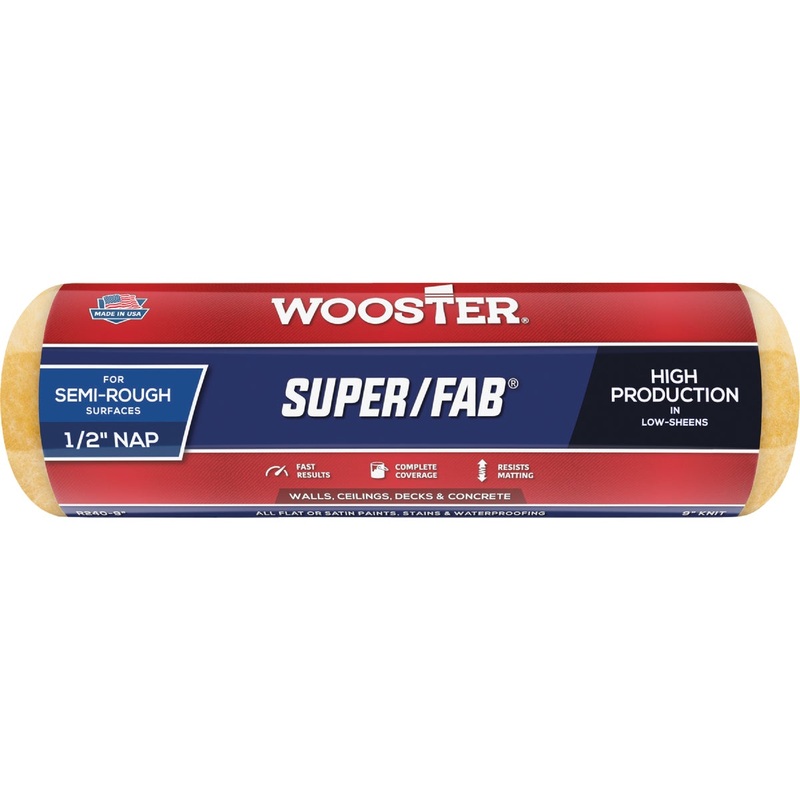 Wooster Super/Fab 9 In. x 1/2 In. Knit Fabric Roller Cover