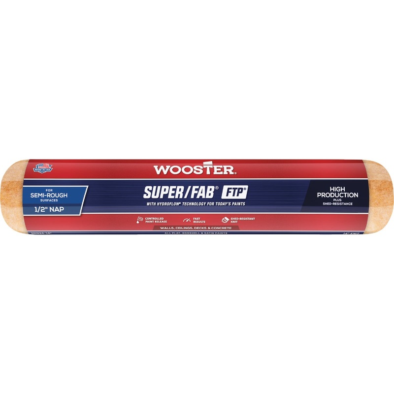 Wooster Super/Fab FTP 14 In. x 1/2 In. Knit Fabric Roller Cover