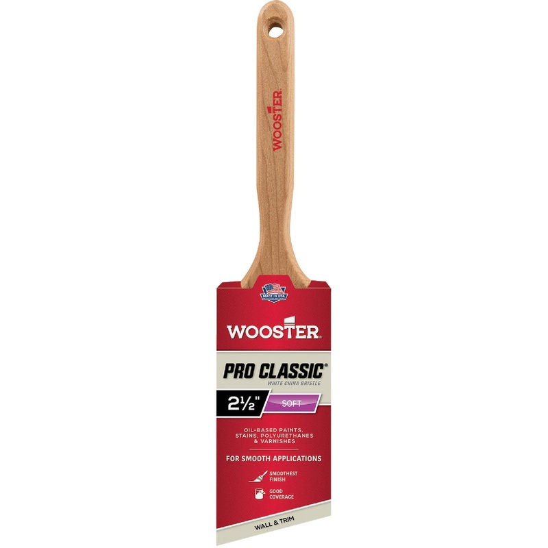 Wooster White China Bristle 2-1/2 In. Angle Sash Paint Brush