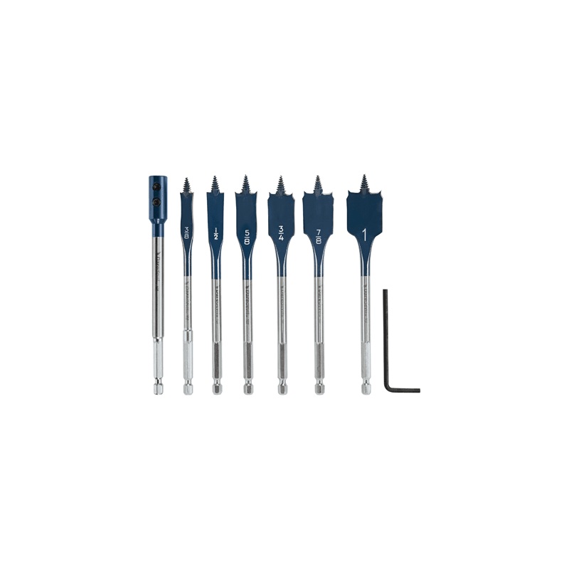 Bosch DSB5005 Daredevil 7Pc Spade Bit Set W/Ext