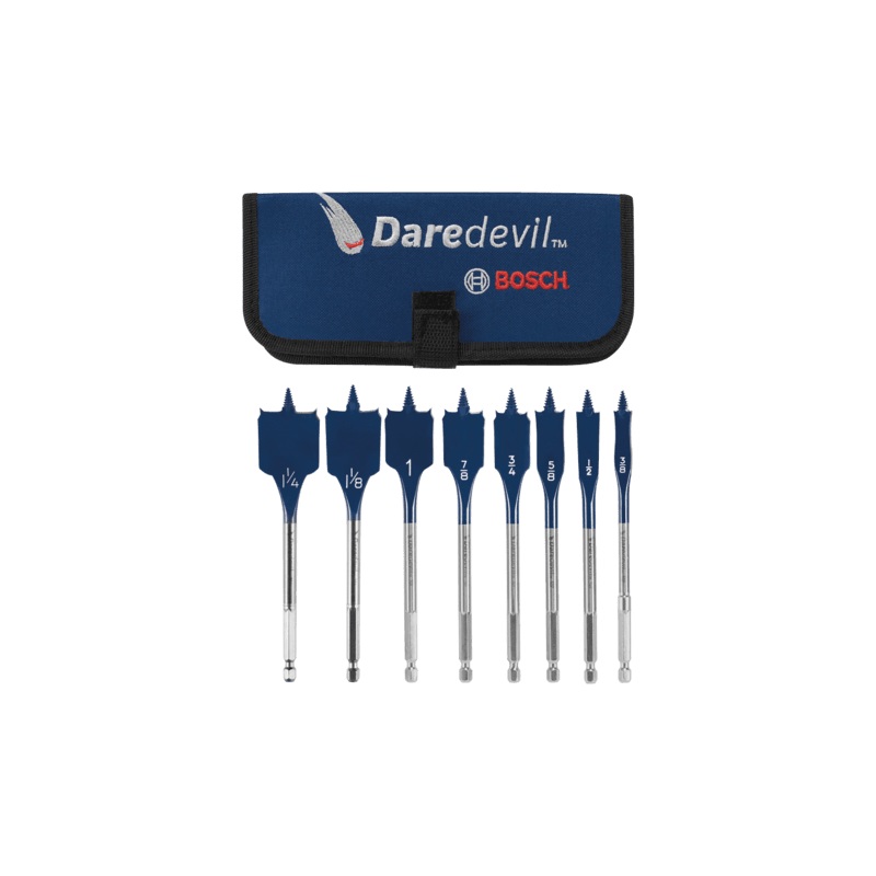 Bosch DSB5008P Daredevil 8 Pc Spade Bit Set/Pch
