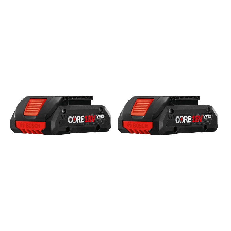 Bosch GBA18V40-2PK 18V Core18V Lithium-Ion 4.0 Ah Compact Batteries 2 Pk