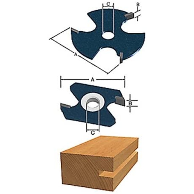 Bosch 85610MC Ct 1/4 Slotting Cutter 3F 5/16Arb
