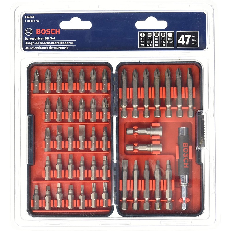 Bosch T4047L 47Pc Bosch Screwdriver Bit Set