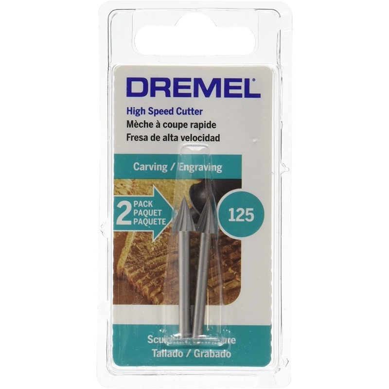 Bosch 125 1/4" High Speed Cutter, 1/8" Shank (2 Pack)