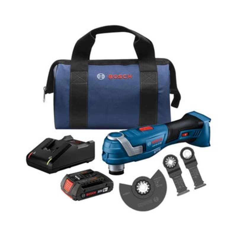 Bosch GOP18V-34B12 18V Brushless Starlock Oscillating Kit w/ (1) 2 Ah Standard Power Battery